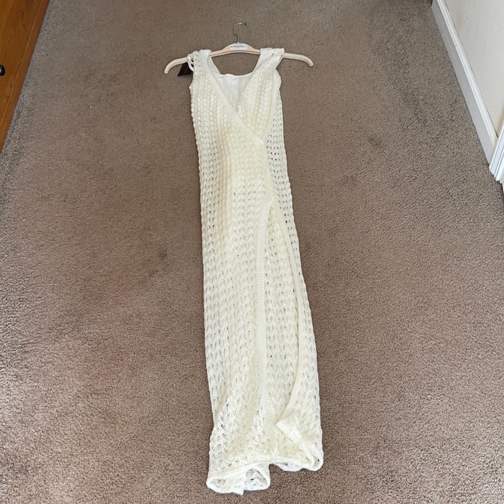Ivory crochet dress